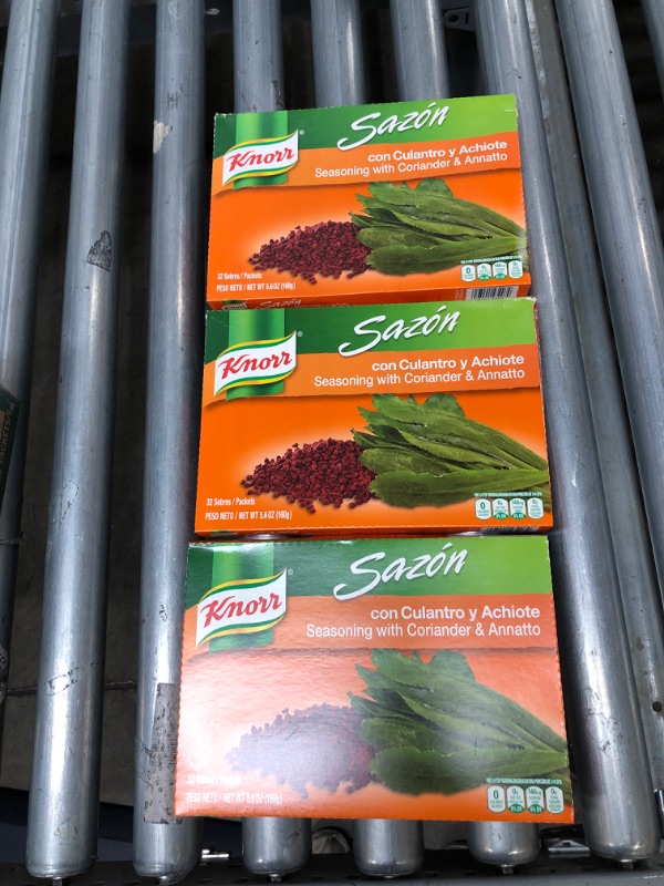 Photo 2 of (3 pack)**best by: nov 25,2022**
Knorr Seasoning Coriander & Annatto 5.6 Oz, 32 Ct
