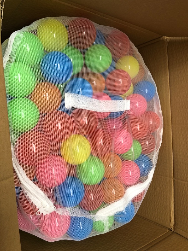 Photo 2 of BalanceFrom 23Inch Phthalate Free BPA Free NonToxic crush Proof Play Balls Pit Balls 6 Bright col