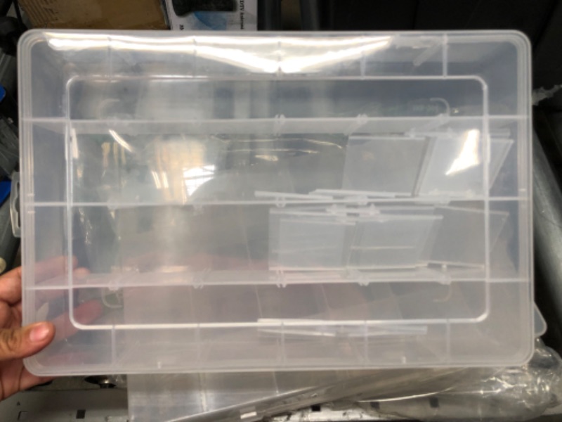 Photo 2 of 2 Pack of clear storage boxes