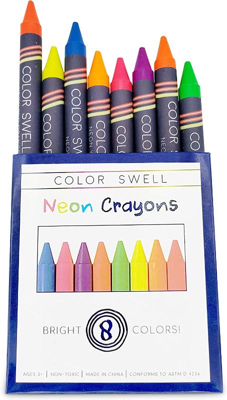 Photo 1 of Color Swell Neon Crayon Bulk Packs, 8 crayons per box, 18 Boxes