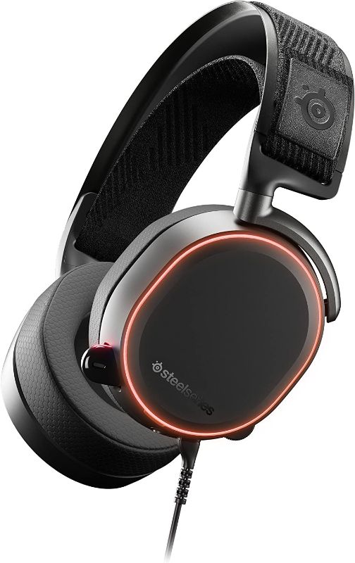 Photo 1 of SteelSeries Arctis Pro High Fidelity Gaming Headset - Hi-Res Speaker Drivers - DTS Headphone: X v2.0 Surround for PC, Black