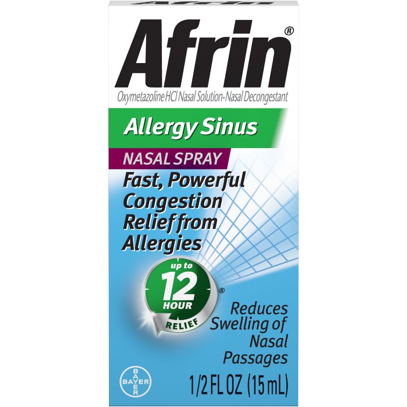 Photo 1 of **best by: 05/2023*
Afrin Allergy Sinus Spray - 0.5 fl oz
2pack