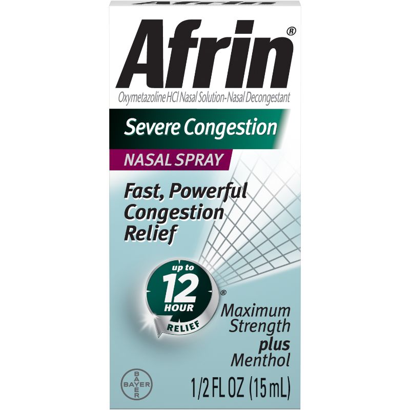 Photo 1 of **Best by: 05/2023**
Afrin Severe Congestion Nasal Spray 0.5 Oz by Afrin
2pack