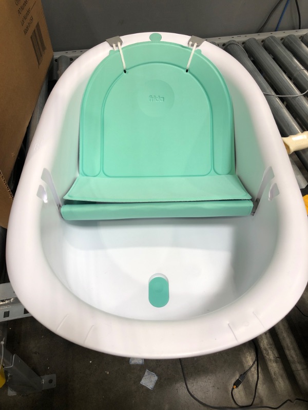 Photo 2 of 4-in-1 Grow-with-Me Bath Tub Transforms Infant Bathtub to Toddler Bath Seat with Backrest