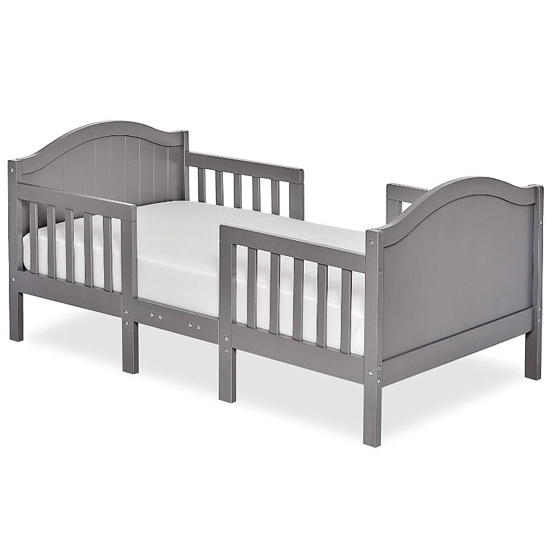Photo 1 of (Used) Dream On Me Portland 3 In 1 Convertible Toddler Bed in Steel Grey, Greenguard Gold Certified, 56x29x28 Inch (Pack of 1)
