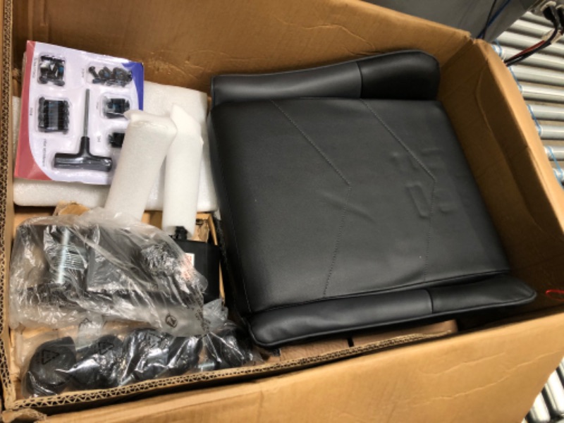 Photo 3 of Black Gaming Chair with Footrest Ergonomic High Back Computer Office Racing Chair Headrest Swivel Rocking