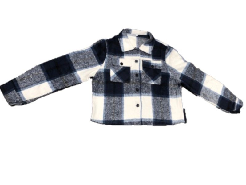 Photo 1 of Blue Boys Button Up Plaid Jacket