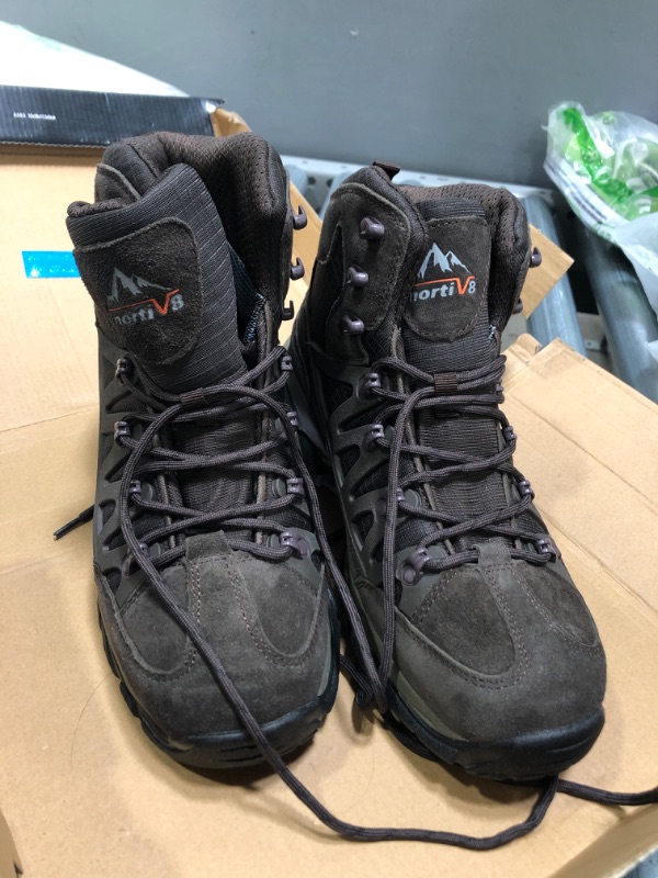 Photo 1 of NORTIV 8 Men's Waterproof Hiking Boots Outdoor Mid Trekking Backpacking Mountaineering Shoes (9.5)
