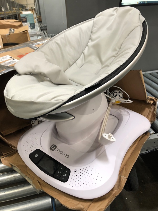 Photo 2 of 4moms mamaRoo Multi-Motion Baby Swing, Bluetooth Baby Swing with 5 Unique Motions, Grey
