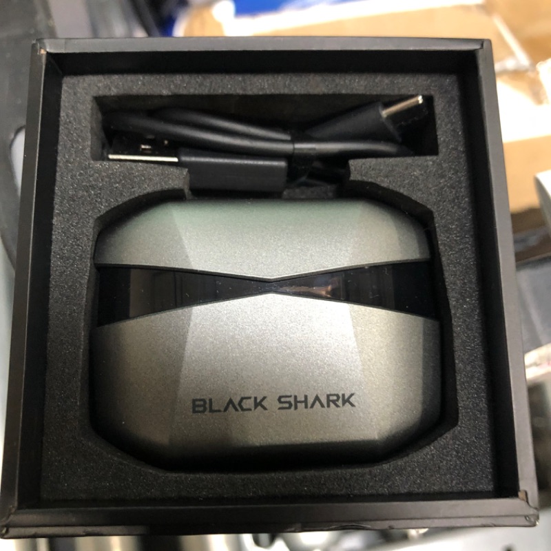 Photo 1 of Black Shark Wireless Earbuds with 35ms Ultra-Low Latency, Gaming Bluetooth Earbuds with Premium Sound, Bluetooth 5.2, 10mm Drivers, 4 Hyperclear Mics, IPX5 Waterproof, 20H Play Time, Comfort Fit
