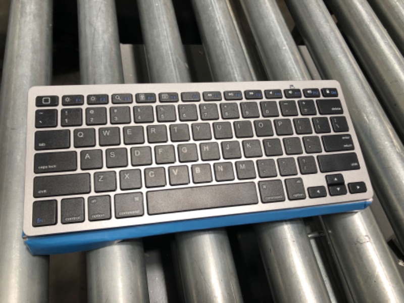 Photo 2 of OMOTON Ultra-Slim Bluetooth Keyboard Compatible with iPad 10.2(9th/ 8th/ 7th Generation)/ 9.7, iPad Air 4th Generation, iPad Pro 11/12.9, iPad Mini, and More Bluetooth Enabled Devices, Grey
