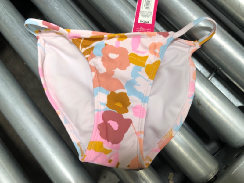 Photo 2 of Juniors' Strappy Bikini Bottom - Xhilaration™ Abstract Floral Print (XS)

