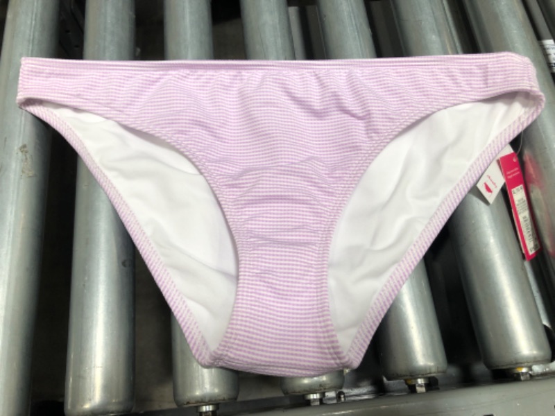 Photo 2 of Juniors' Textured Stripe Cheeky Bikini Bottom - Xhilaration™ (XL)

