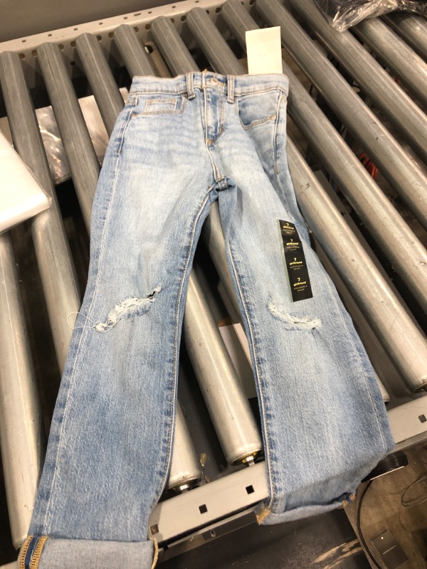 Photo 2 of Girls' Distressed High-Rise Girlfriend Jeans - art class™ Medium Wash (7)

