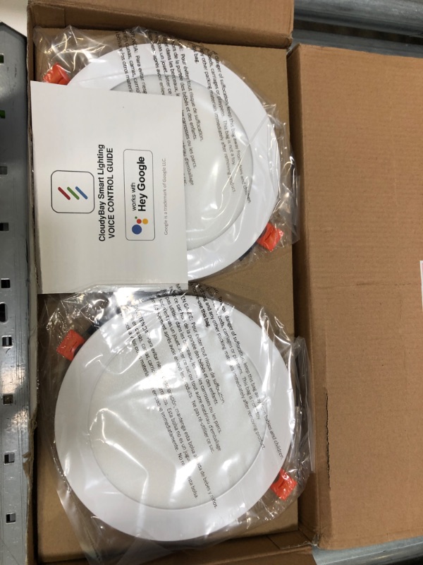 Photo 2 of [6 Pack] CLOUDY BAY 4inch Smart Wifi LED Recessed Lights,RGBCW Color Changing Recessed Lighting,Compatible with Alexa and Google Home Assistant,No Hub Required,10W 2700K-6500K,CRI90+ WET Location
