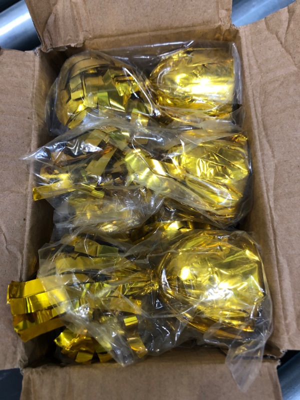 Photo 2 of Gold Balloon Weights - Metallic Gold Balloon Weights (Pack of 12)
