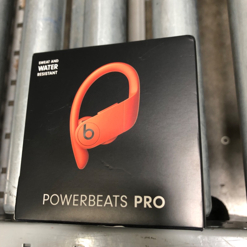 Photo 2 of Powerbeats Pro Wireless Earbuds - Apple H1 Headphone Chip, Class 1 Bluetooth Headphones, 9 Hours of Listening Time, Sweat Resistant, Built-in Microphone - Lava Red
