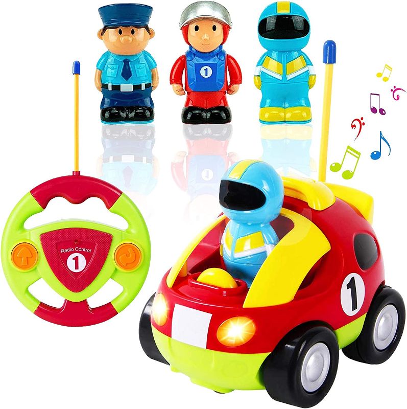 Photo 1 of Cartoon R/C Race Car Radio Control Toy for Toddlers by Liberty Imports (ENGLISH Packaging)