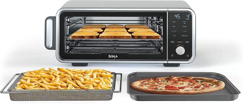 Photo 1 of Ninja SP201 Digital Air Fry Pro Countertop 8-in-1 Oven with Extended Height, XL Capacity, Flip Up & Away Capability for Storage Space.

