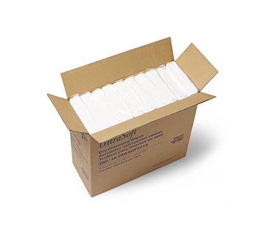 Photo 1 of Medline Ultrasoft Dry Baby Wipes, Gentle Disposable Cleansing Cloths, 1,200 Count, Dry Wipe Size is 7 x 13 inches, Great for Sensitive Skin and can be used as Baby Washcloths, Incontinence Wipes
