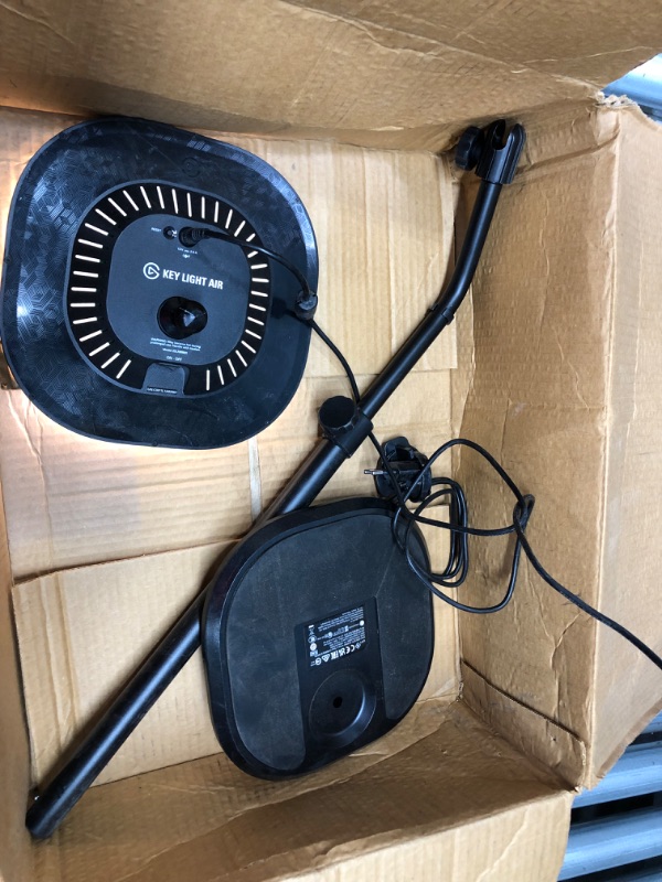 Photo 1 of Elgato Key Light Air - Professional 1400 lumens Desk Light for Streaming, Broadcasting, Home Office and Video Conferencing, Temperature and Brightness app-adjustable on Mac, PC, iOS, Android
