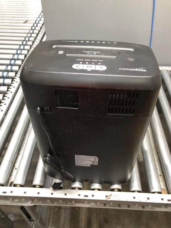 Photo 1 of Amazon Basics 18-Sheet Cross-Cut Paper, CD, and Credit Card Shredder
