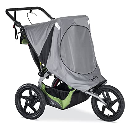 Photo 1 of BOB Sun Shield for Duallie Fixed Wheel Strollers, Grey
