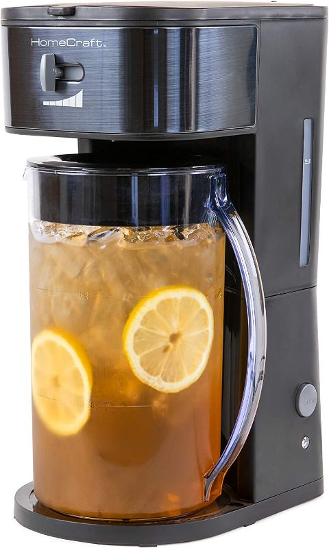 Photo 1 of HomeCraft HCIT3BS 3-Quart Black Stainless Steel Café' Iced Tea And Iced Coffee Brewing System