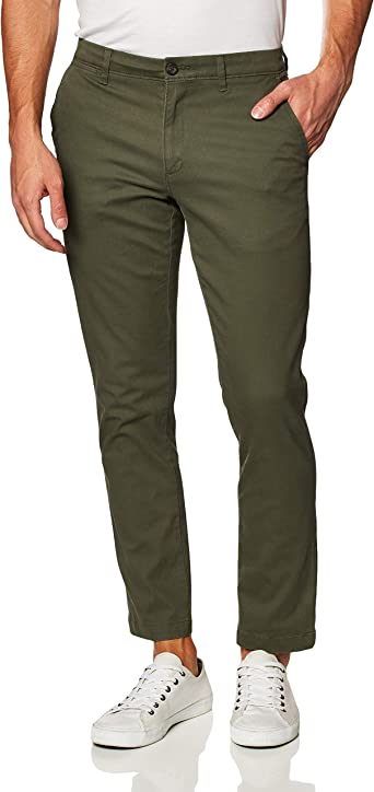 Photo 1 of Amazon Essentials Men's Slim-Fit Casual Stretch Khaki Pant
