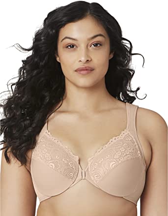 Photo 1 of Glamorise Women's Plus Size Wonderwire Front-Closure Bra Underwire #1245 - 40DDD
