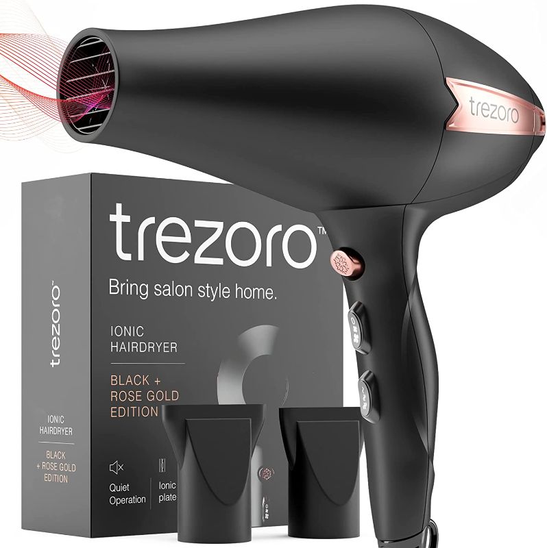 Photo 1 of ?????? ??/??* ????? Ionic Salon Hair Dryer - Professional Blow Dryer - Lightweight Travel Hairdryer for Normal & Curly Hair Includes Volume Styling Nozzle
