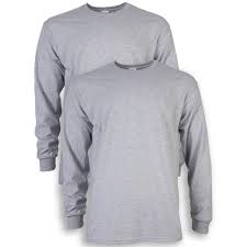 Photo 1 of **SET OF 2** GREY LONG SLEEVE TEE SHIRT LARGE