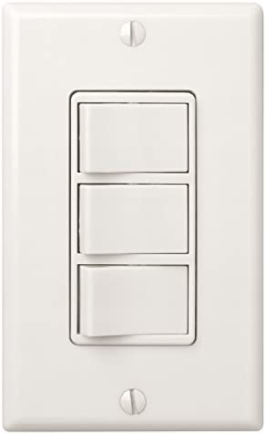 Photo 1 of Broan-NuTone 77DV Three-Switch with Four Function Wall Control, 20 Amp, Ivory
