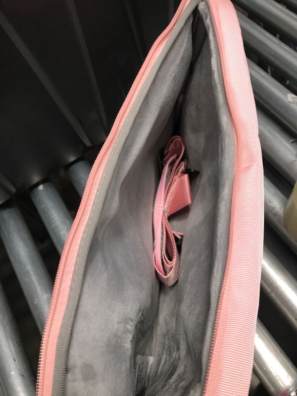 Photo 1 of MOSISO 360 Protective Laptop Shoulder Bag Compatible with MacBook Air/Pro, 13-13.3 inch Notebook, Compatible with MacBook Pro 14 inch 2022 2021 M1 A2442, Matching Color Sleeve with Belt, Pink