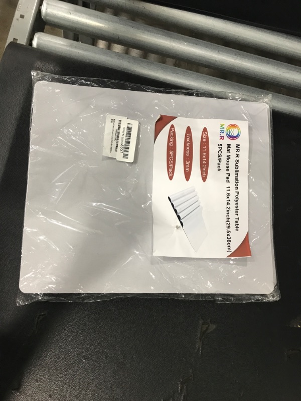 Photo 2 of MR.R 5 Sets Sublimation Blanks Heat Press Fabric Table White Pad Mat Rectangular Blanks for Sublimation Transfer Heat Press Printing Crafts 14x11.6 inch, Thickness 0.2 inch
