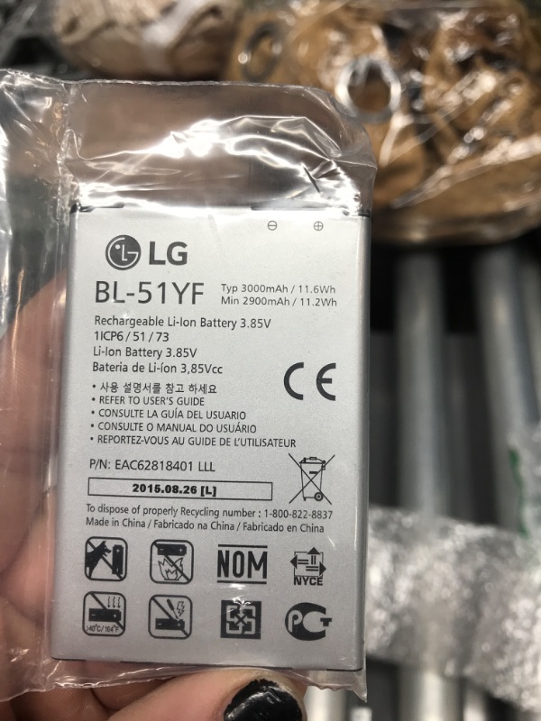 Photo 3 of LG G4 BL-51YF 3000mAH Spare Battery 1EA (Only Battery)
