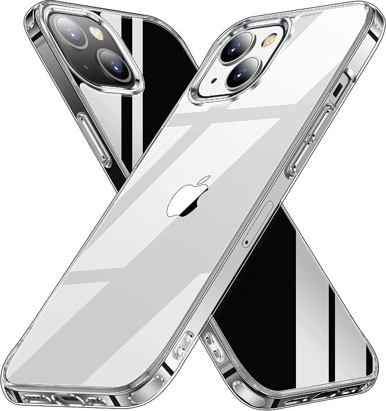 Photo 1 of AEDILYS Shockproof for iPhone 13 Case,[ Non-Yellowing][15FT Military Grade Drop Protection] [Scratch-Resistant], Slim Non-Slip iPhone 13 Phone Case, 6.1''- Clear
