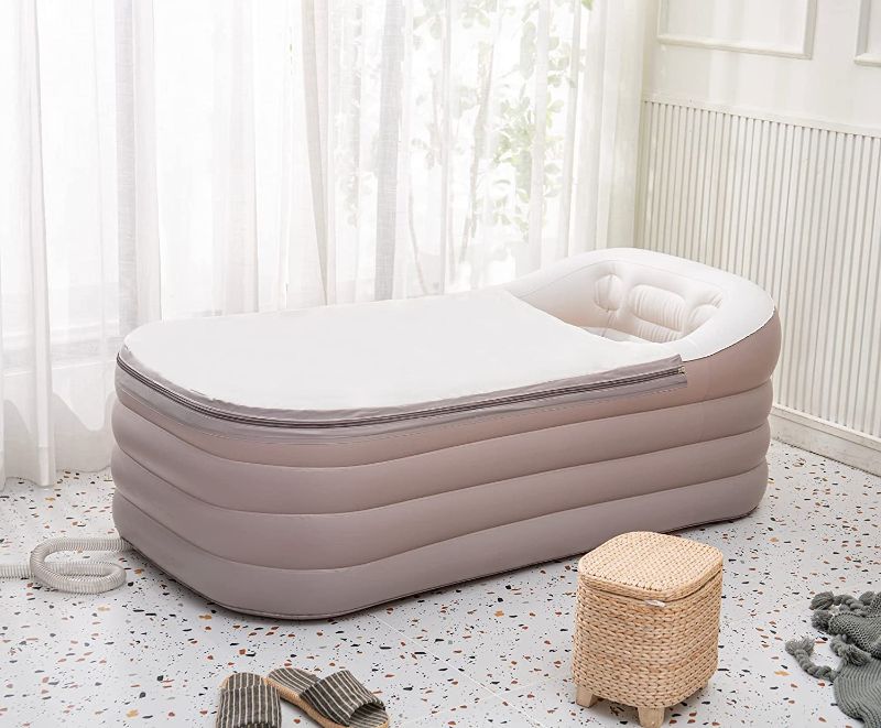 Photo 1 of *COLOR IS GREEN*ThermaeStudio Mobile bathtub,Inflatable bathtub -SPA bathtub - Foldable,Portable,Freestanding | with Electric Air Pump | Designed in Rome (Lightcoffe)
