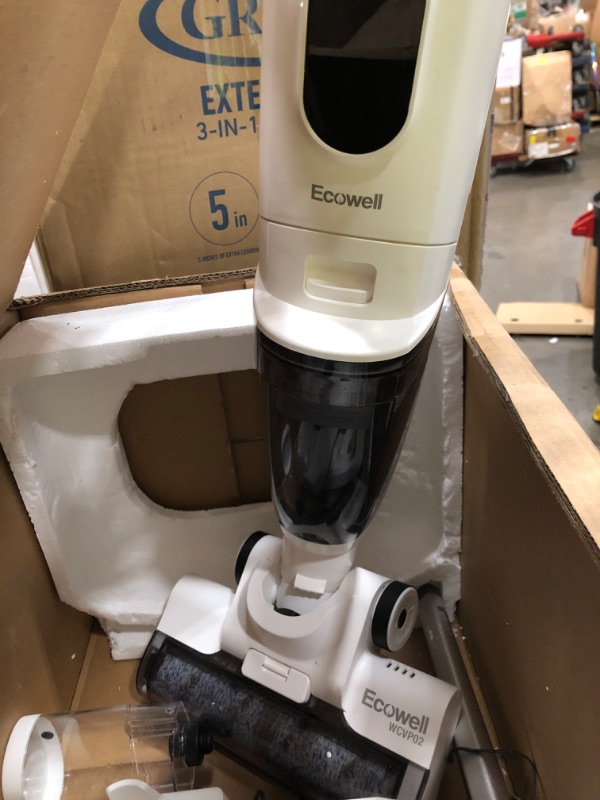 Photo 2 of Ecowell Cordless, One Cleaner and Mop with Self Cleaning Water Spray for Hard Floor and Area Rug Shop Wet Dry Vacuums, 8.2 pounds, WCVP03
