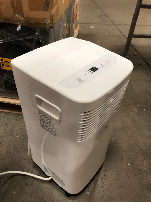 Photo 3 of Keystone 9000 BTU (ASHRAE) 5000 BTU (DOE) Portable Air Conditioner w/ Remote 200 Sq.Ft. LED Display, Timer, Wheels in in White