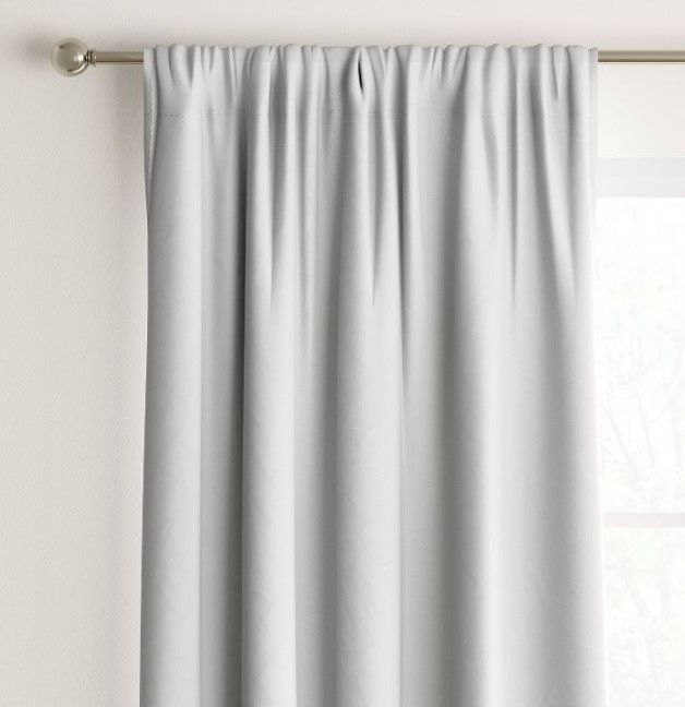 Photo 1 of 2pc Room Darkening Heathered Thermal Window Curtain Panel - Room Essentials™

