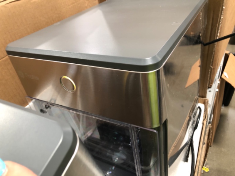 Photo 4 of GE Profile Opal | Countertop Nugget Ice Maker with Side Tank | Portable Ice Machine Makes up to 24 lbs. of Ice Per Day | Stainless Steel Finish
