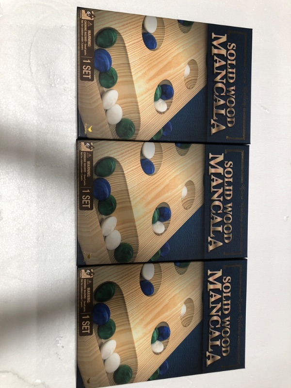 Photo 2 of 3PK-Game Gallery Solid Wood Mancala

