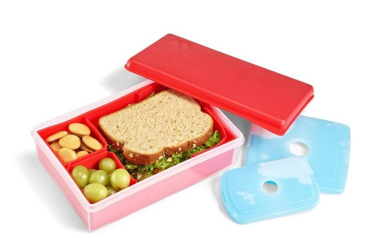 Photo 1 of Fit & Fresh Multi Flex Bento with 2 Ice Packs - Red

