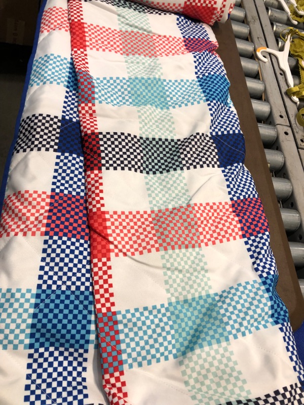 Photo 3 of 72" X 60" Checkered Printed Picnic Blanket - Sun Squad™
