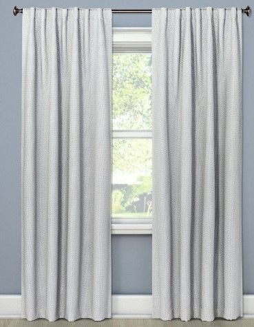 Photo 1 of 1pc Room Darkening Small Check Window Curtain Panel - Threshold™-84" X 50"

