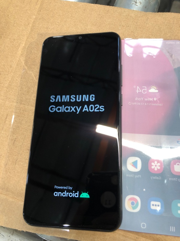 Photo 2 of Cricket Wireless Samsung Galaxy A02s, 32GB, Awesome Black - Prepaid Smartphone
