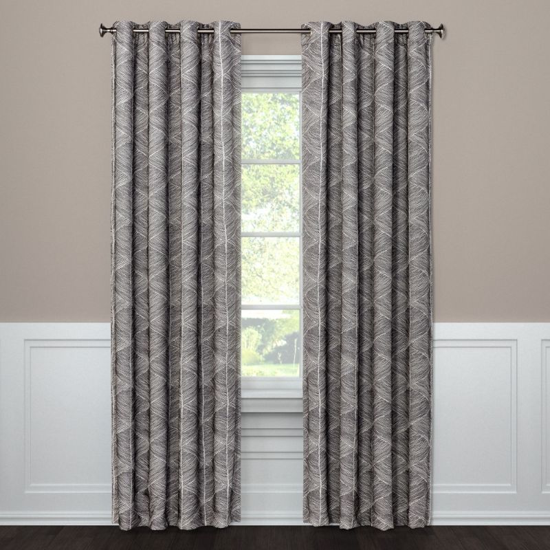 Photo 1 of 1pc Blackout Modern Stroke Window Curtain Panel - Project 62™- 95"

