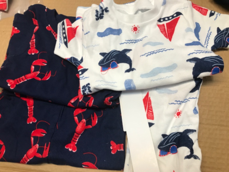 Photo 2 of Carter's Just One You® Toddler Boys' Lobster Sea Print Pajama Set - Black/White SIZE 2T 