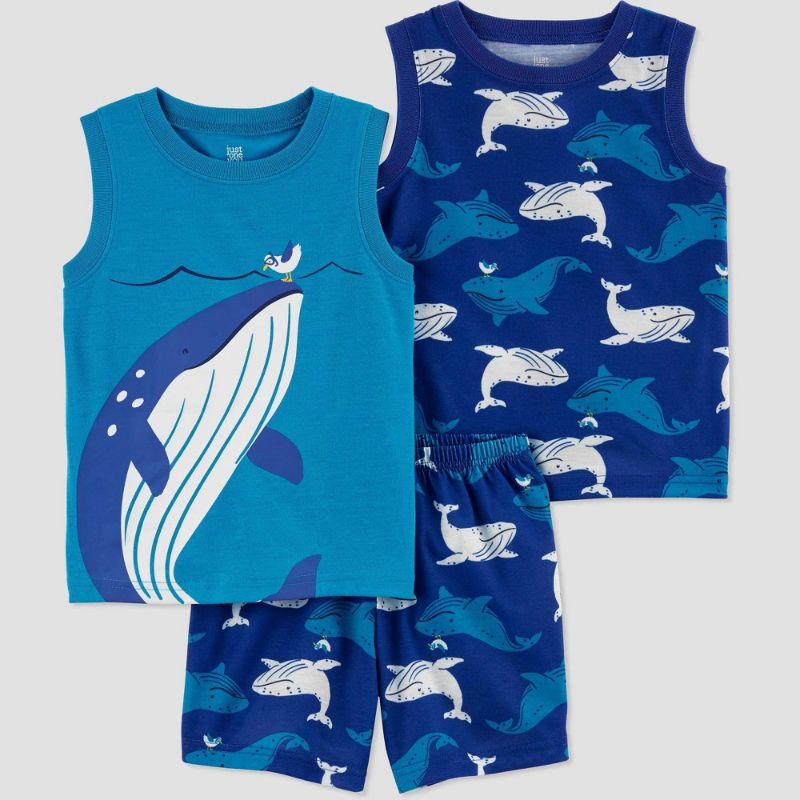 Photo 1 of Carter's Just One You® Baby Boys' 4pc Whale Pajama Set - Blue SIZE 4T 